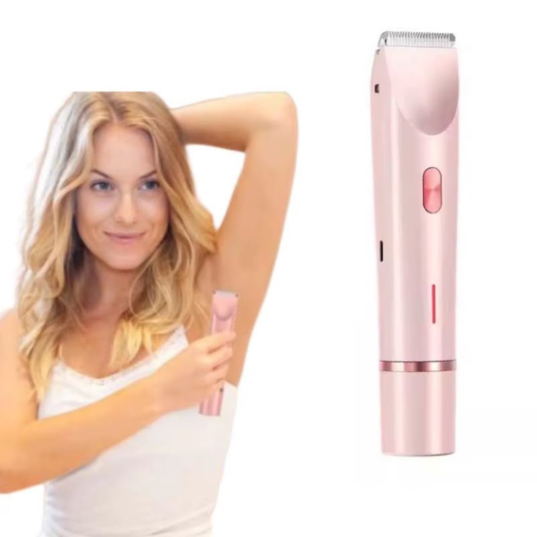 Épilation Douce , Rasoir Électrique 2-en-1 Femme – Rasoir Visage & Corps