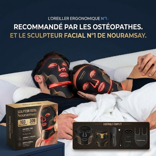 Masque LED Visage 7 Couleurs – Thérapie Lumineuse Anti-Âge & Éclat