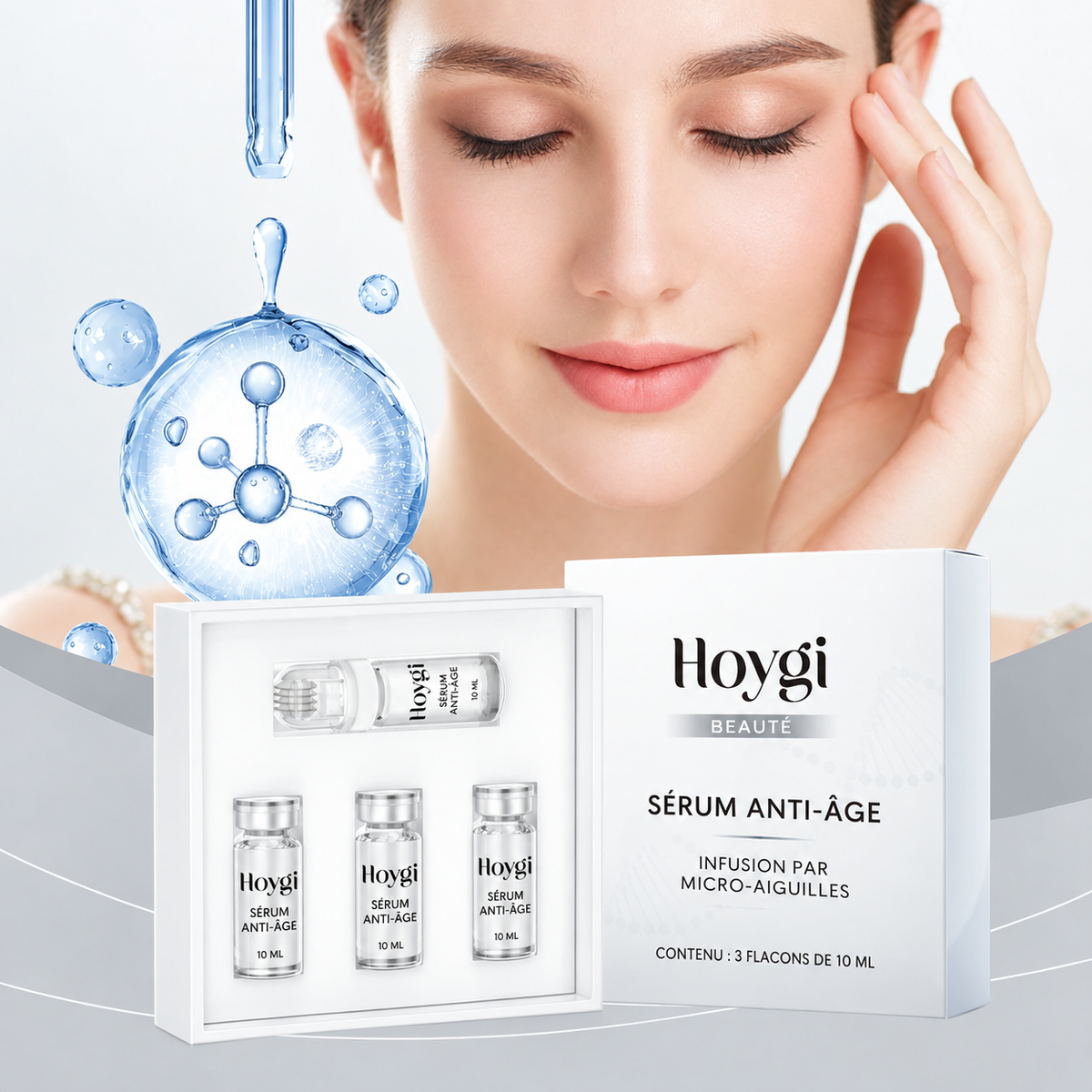 Hoygi Hyaluronic Acid Multi-Point Applicator Sérum, 10 mL